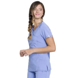 Top Liso Femenino Cherokee Infinity Celeste - 2625A