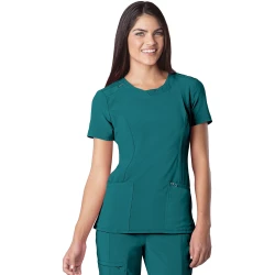 TOP LISO MUJER TEAL BLUE CHEROKEE INFINTY - 2624A