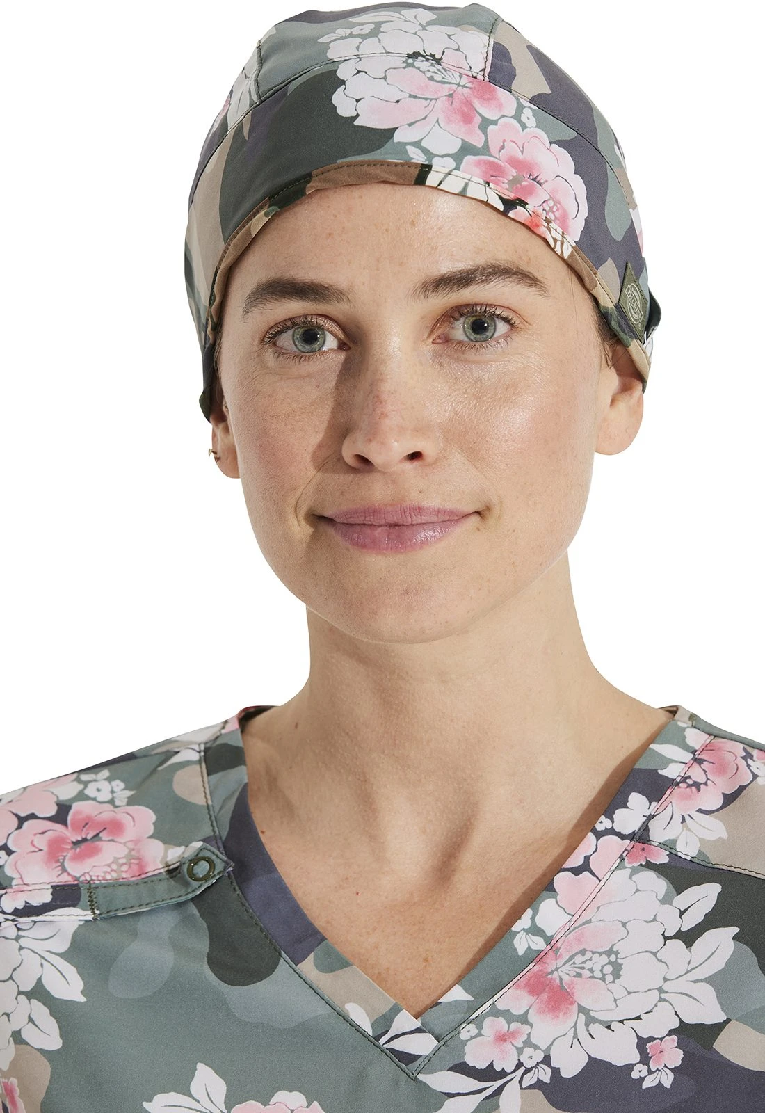 Gorro Clínico Unisex Estampado Militar y Flores Dickies