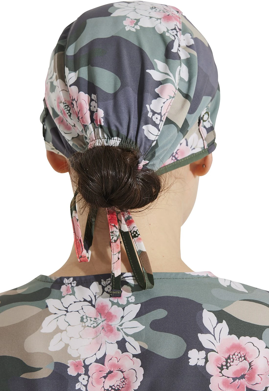 Gorro Clínico Unisex Estampado Militar y Flores Dickies - Imagen 4