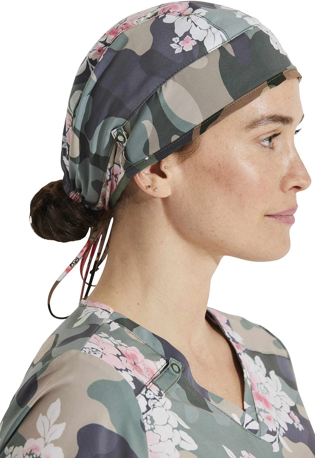Gorro Clínico Unisex Estampado Militar y Flores Dickies - Imagen 5