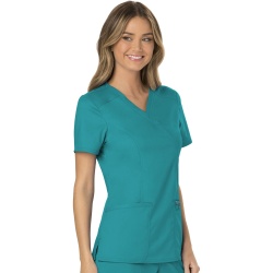 Top Liso Femenino Teal Blue Cherokee Revolution – WW610