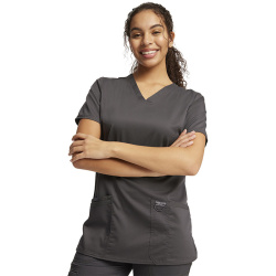 Top Liso Femenino Cherokee Revolution Grafito - WW620